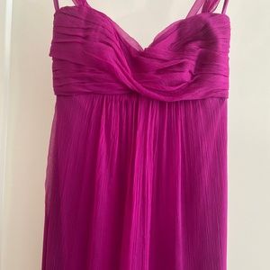 New -100% Silk AMSALE Crinkled Chiffon Gown